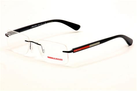 prada rimless frames|Prada semi rimless eyeglasses.